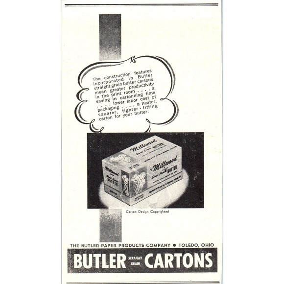None Other - Lystad & Redick Grand Forks Minneapolis, Butler Paper Co Toledo 1953 Ad AE9-DC1